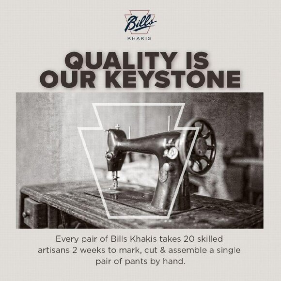 NWT Mens Size 30 Bills Khakis M1P Gray Pleat Front Poplin Pant NEW - Picture 6 of 6